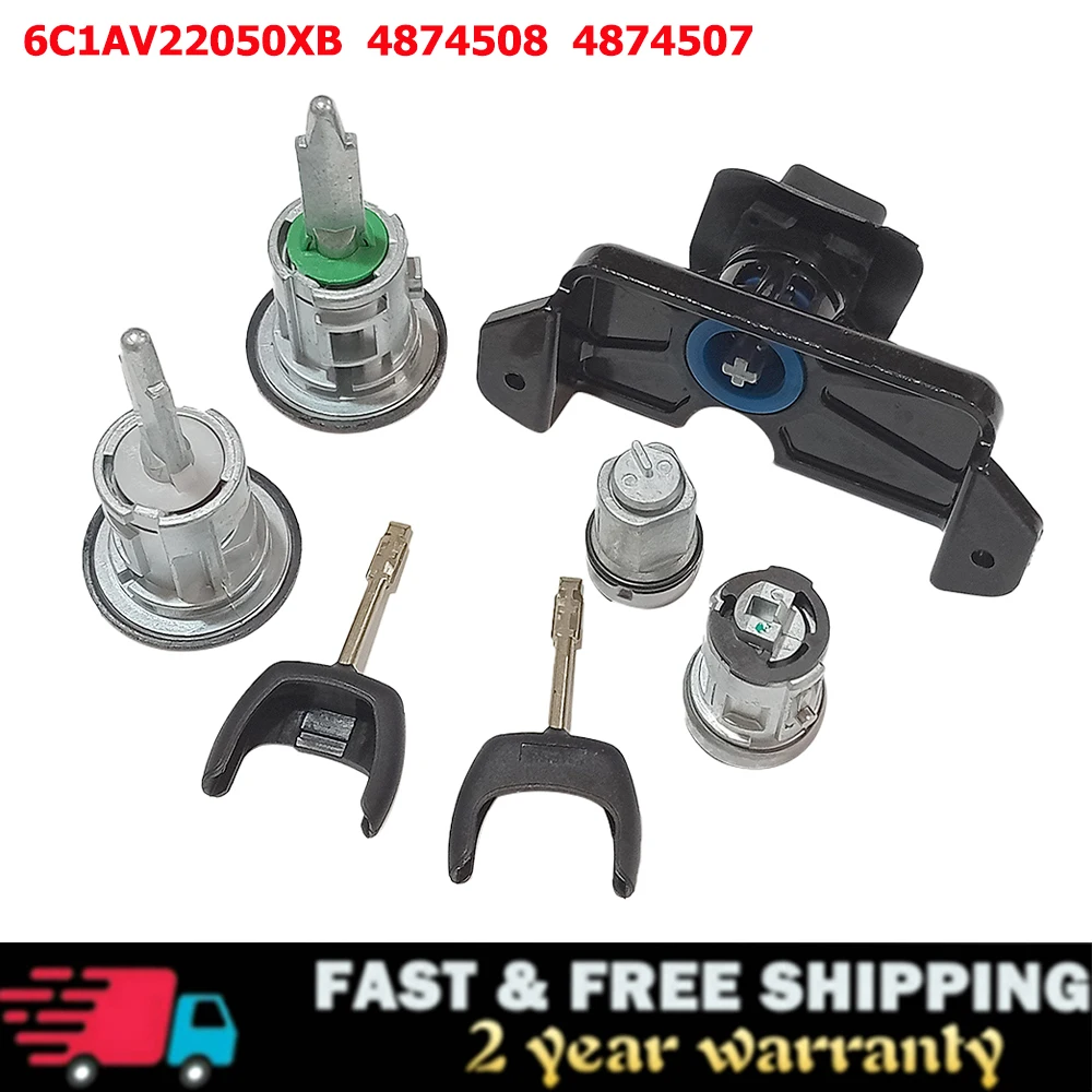 

Полный комплект замка 6C1AV22050XB 4874508 4874507, переключатель зажигания, левый и правый замок двери, замок для багажника FORD TRANSIT MK7 2006-2014