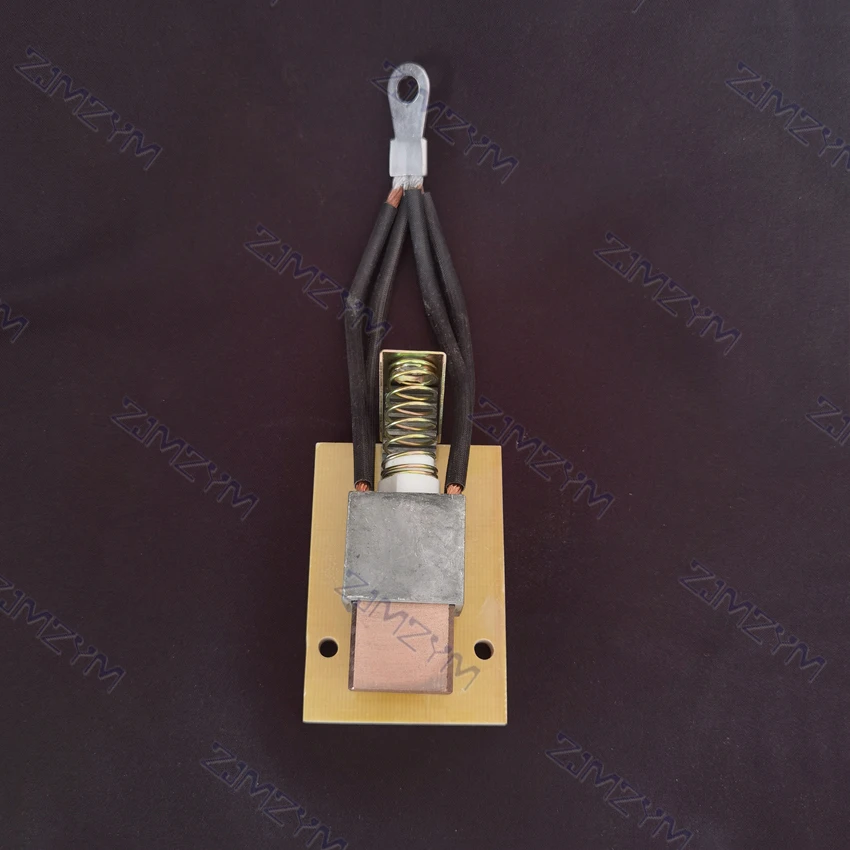32x25x60mm Four Wire High Copper Carbon Brush+Aluminum Brush Box+Fixed Plate For Welding Positioner Turntable Table Tube Welder