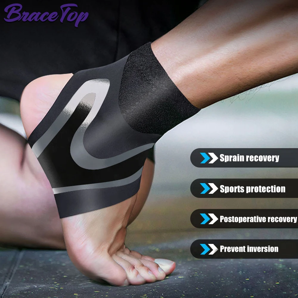 1 PC Sport Ankle Stabilizer Brace Compression Ankle Support Tendon 