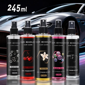 Deodorante Spray per Auto, Fragranza Floreale e Fruttata, Profumo Fresco, 8.29oz/245ml, Grande Capacità, Spray Deodorante per Interni Auto