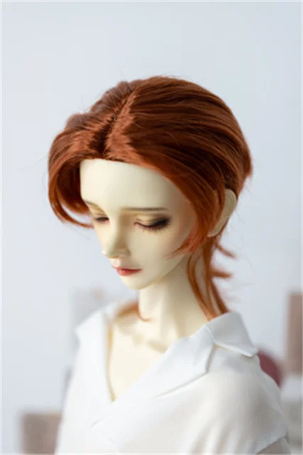 1/3 1/4 BJD Wig Suitable for 3 Points 4 Points Doll Wig Milk Silk Forehead Hand Hook Wig