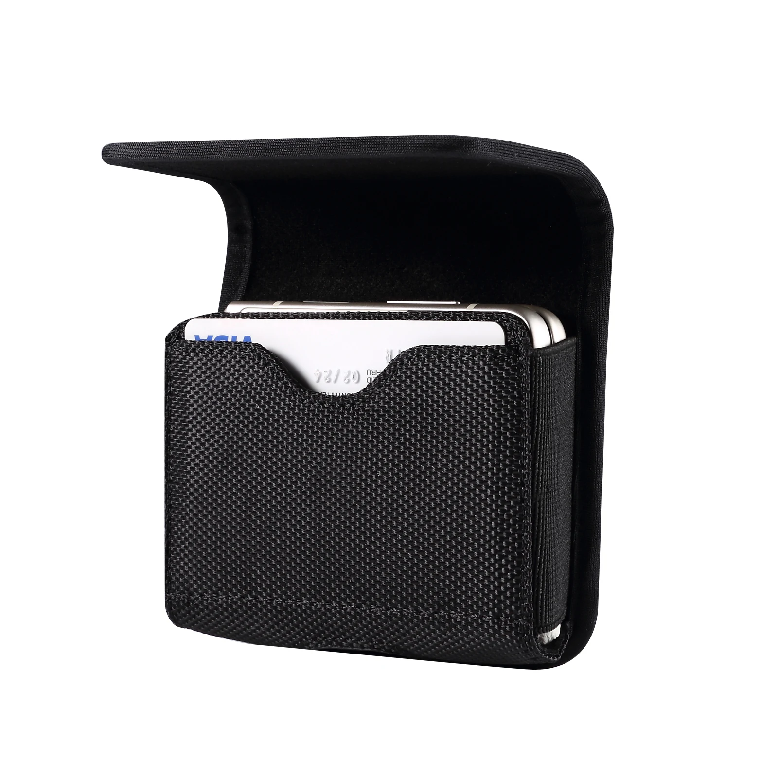 Elegant Oxford Leather Belt Clip Waist Card Case – Premium Fashion Accessory