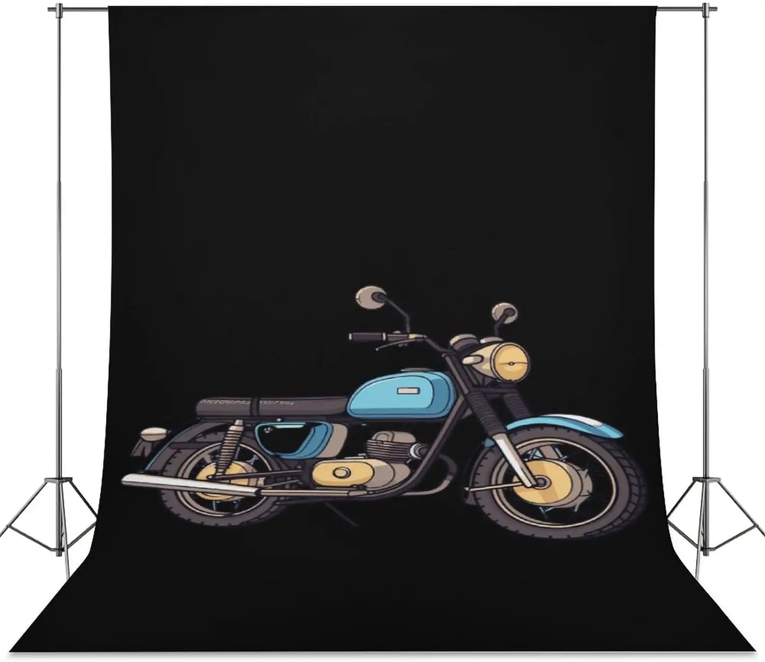 

Ретро-фон для фотосъемки с мотоциклом, реквизит для фотосъемки, фон для студии, настенный баннер, постер, Декор