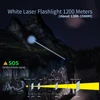 NATFIRE SF2 White Laser Flashlight LEP 1500 Meter Built in 21700 Battery Type C Rechargeable Tactical Military Search Flashlight 2