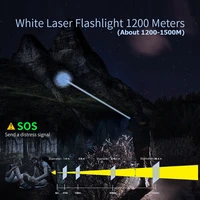 NATFIRE SF2 White Laser Flashlight LEP 1500 Meter Built in 21700 Battery Type C Rechargeable Tactical Military Search Flashlight 2