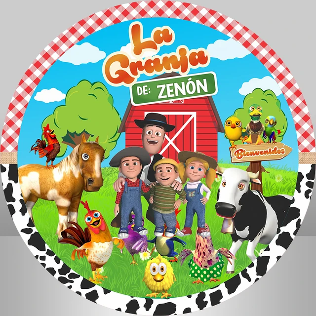 La Granja De Zenon Circle Round Backdrops for Photography Animals