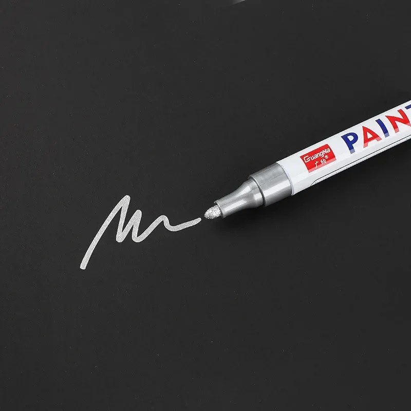 12pcs Guangna 101 Paint Pen White Sign In  Tire Note Number  Touch Up  Marking  DIY Photo Album Graffiti