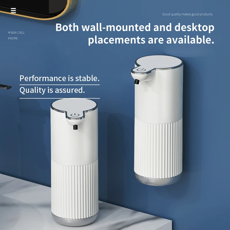 Type C Rechargeable Automatic Soap Dispenser Touchless Foaming Soap Dispenser 380MLUSB Electric IPX5 Waterproof Soap Dispenser