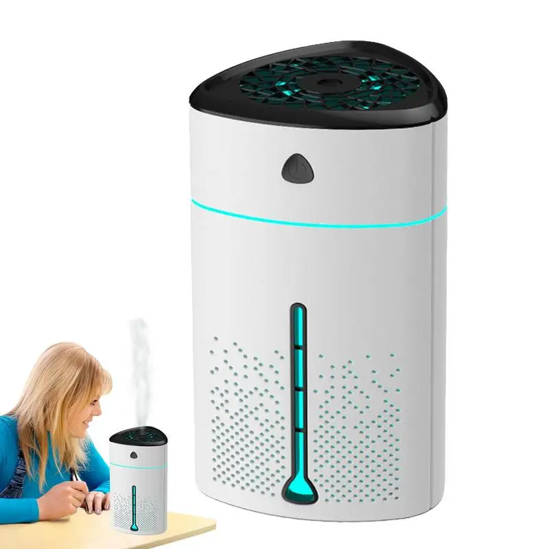 

Portable Mini Humidifier USB Quiet Personal Humidifier With 4 Mist Modes Silent Desk Humidifiers Cool Mist Humidifiers For