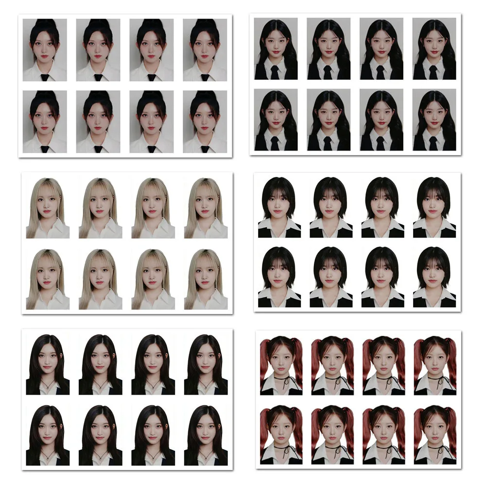 

1 шт. Kpop Wonyoung Leeseo 1-й мир Тур One Inch HD фотографии Лиз Рей модный идентификационный паспорт возвращение картин Поклонники коллекционные подарки