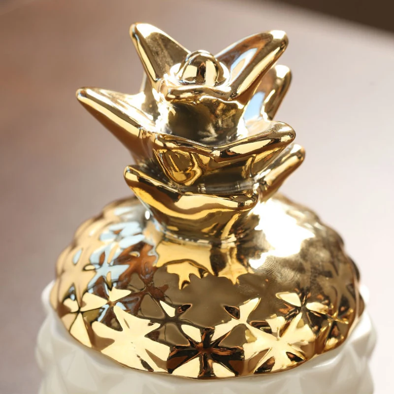 Pretty Home Récipient Coloré En Céramique En Forme D'ananas Avec