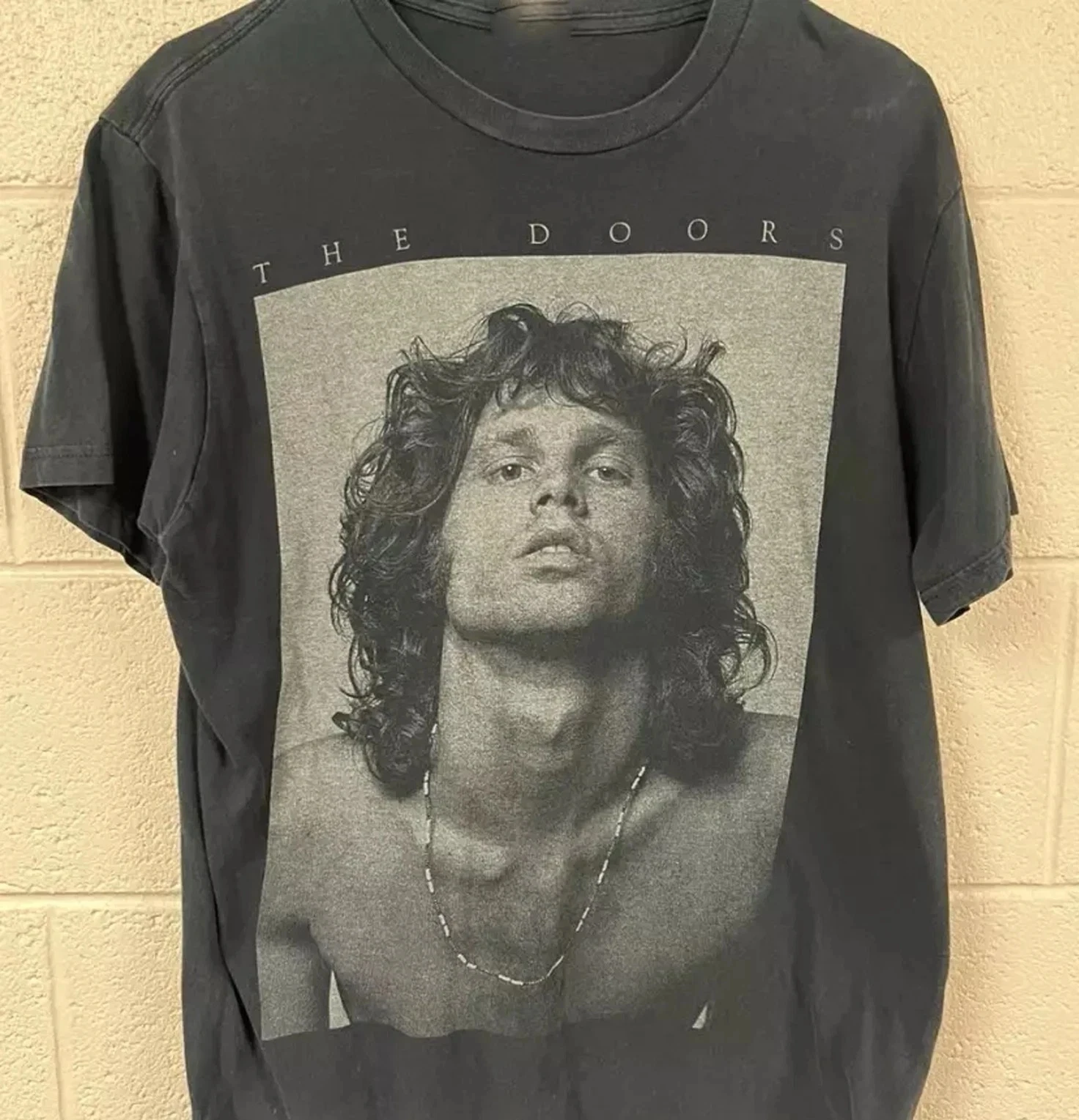 Jim Morrison The Doors Rock Band klassisches schwarzes Unisex-Shirt im klassischen Stil