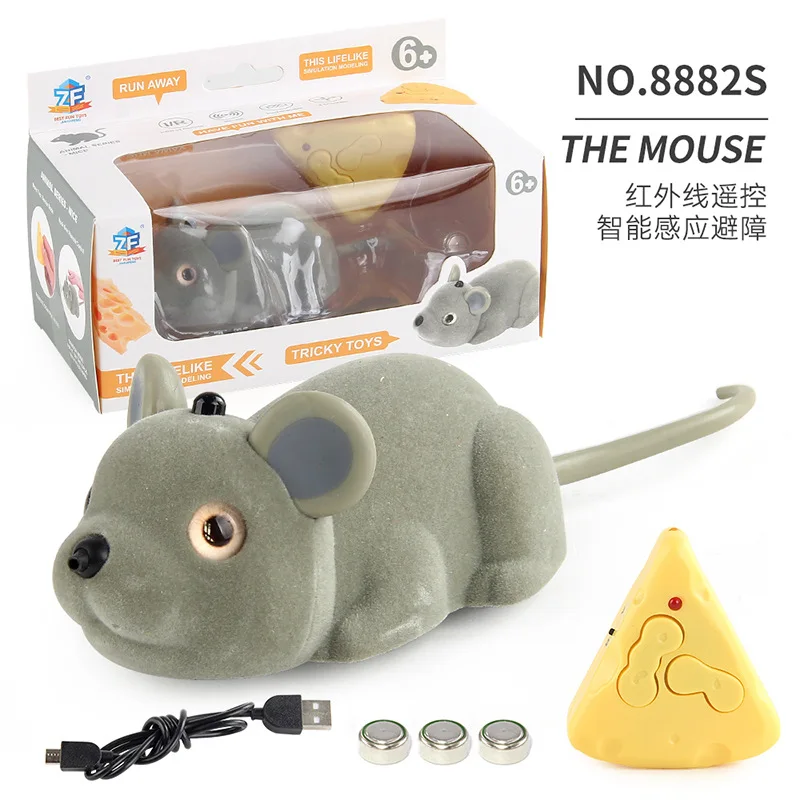 RC Animals - Interactive and Smart Red Infrared Electric Simulated Crawling Mouse Funny Toy 6