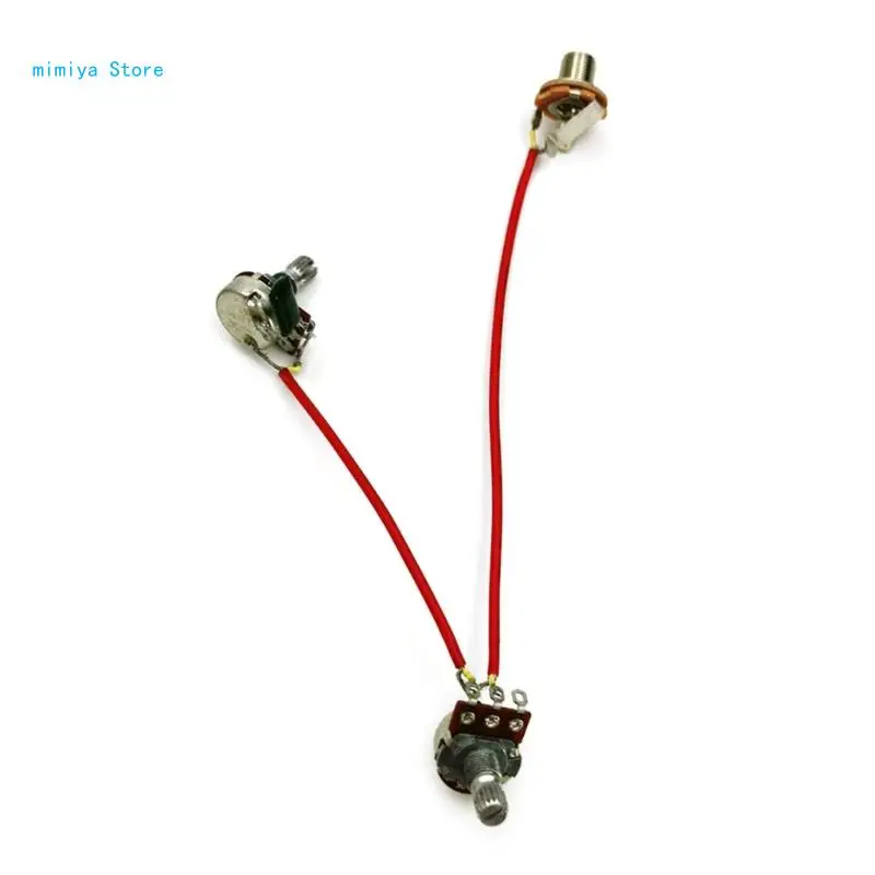 Фото Pipi 3 Way Wiring 500K Pots Сменные комплекты жгутов проводов для гитары с разъемом 6,35 №4