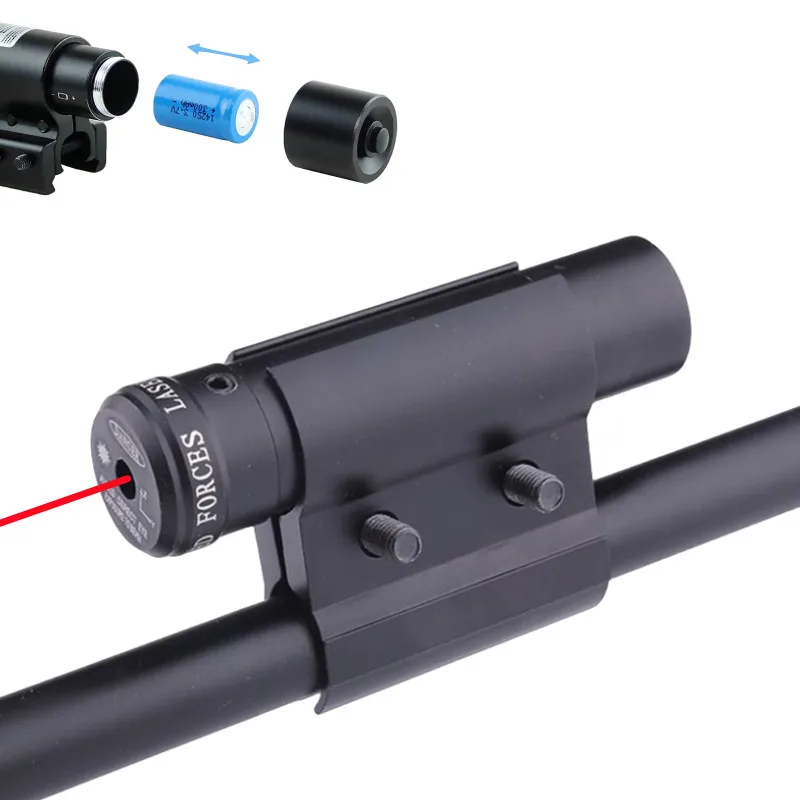 Scope Red Dot Laser Sight with 11/20mm Picatinny Rail Mount with Rechargeable Battery and Charger Laser Scope Sight ﻿