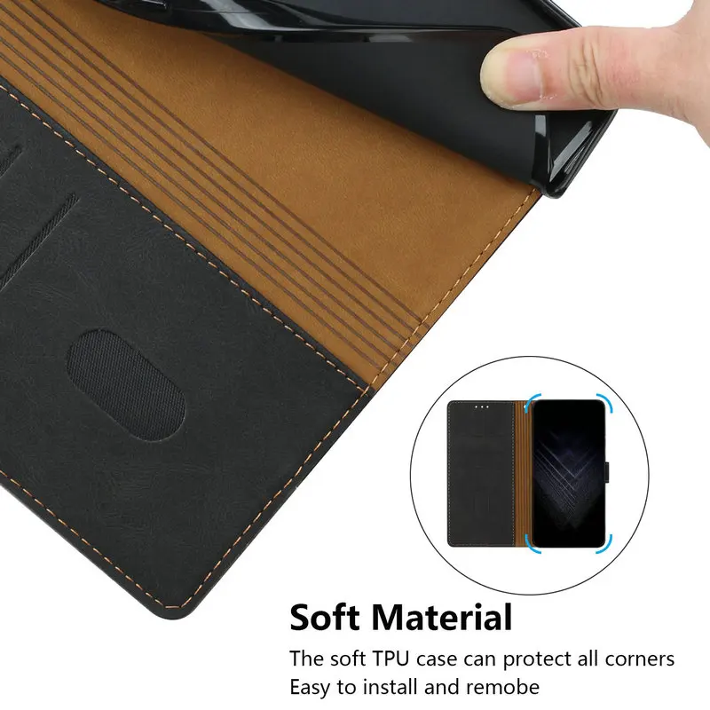 Luxury Wallet Case Leather Magnet Book Cover