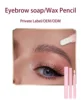 Private Label Eyebrow Styling Soap Pen Custom Bulk Brow Long Lasting White Pink Tube Waterproof Long-lasting Makeup Beauty 6