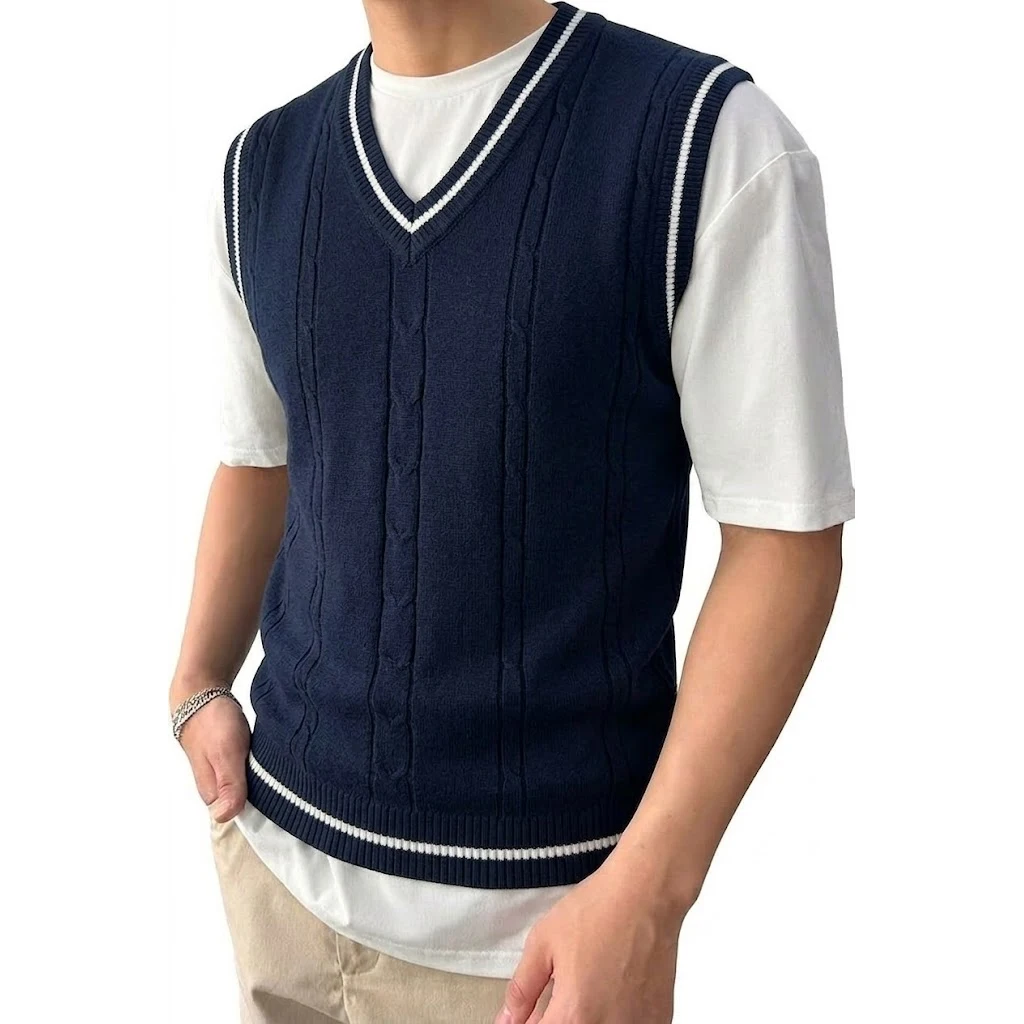 Men's Knit Sweater Vest 2