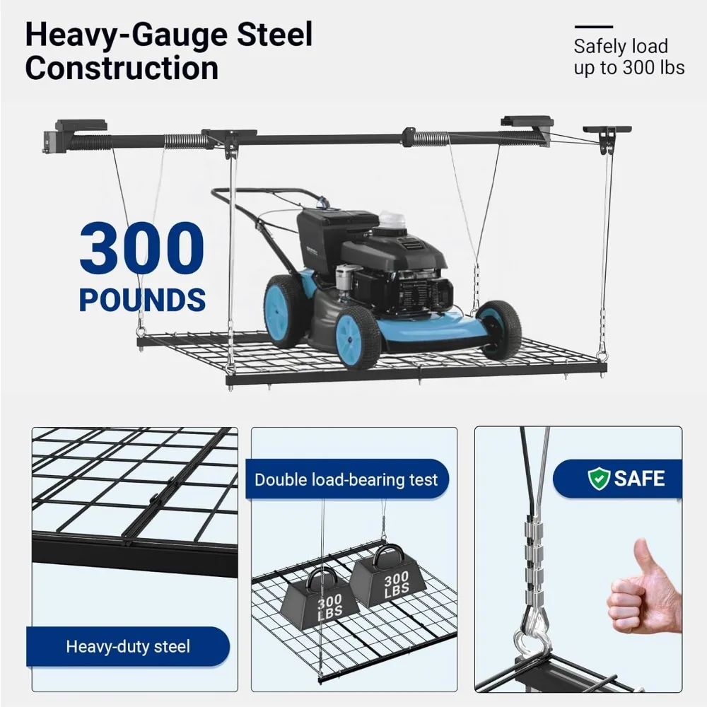 Overhead Garage Lifting Storage Rack 3