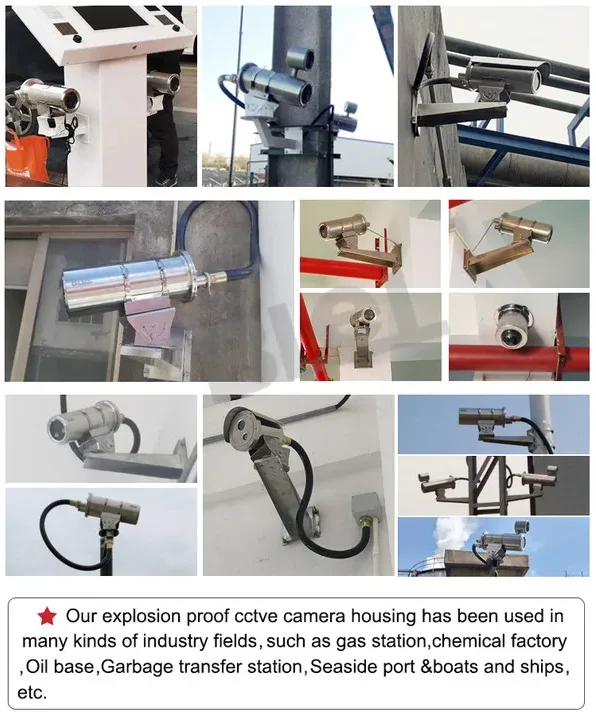 BLEL 304/316 Air-cooled Camera Housing Price Explosion Proof High Temperature Camera Housing