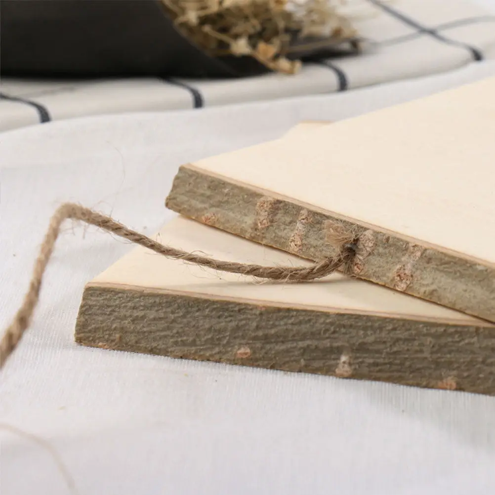 2Pcs 나무 벽걸이 보드 DIY 빈 메시지 보드 10x25cm 어린이를위한 부드러운 표면 그림 그리기 홈 카페 바 장식
