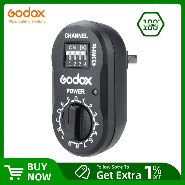 Godox-ワイヤレス制御レシーバーft-16,godox witstro ad360,ad180,flash speedlite de300,de400,e250,e300,FTR-16用のリモートコントロールレシーバー