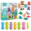 Playdough Dinosaur World Play Dough Set Plasticine Mold Animal Ocean Modeling Clay Kit Slime Toys Set DIY Kid Cutter Mould 2