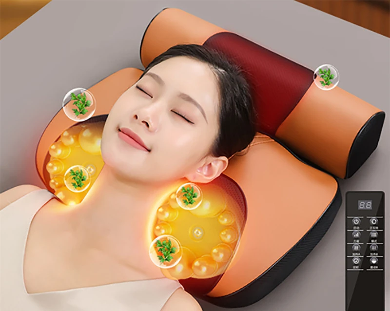 

Multifunctional neck, shoulders, waist and back massage household whole body electric kneading waist and back heating massager