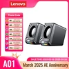 Lenovo A01 Computer Speakers Sound Box Wireless Bluetooth Surround Heavy Bass Loudspeaker Mini Portable with LED Light Subwoofer 1