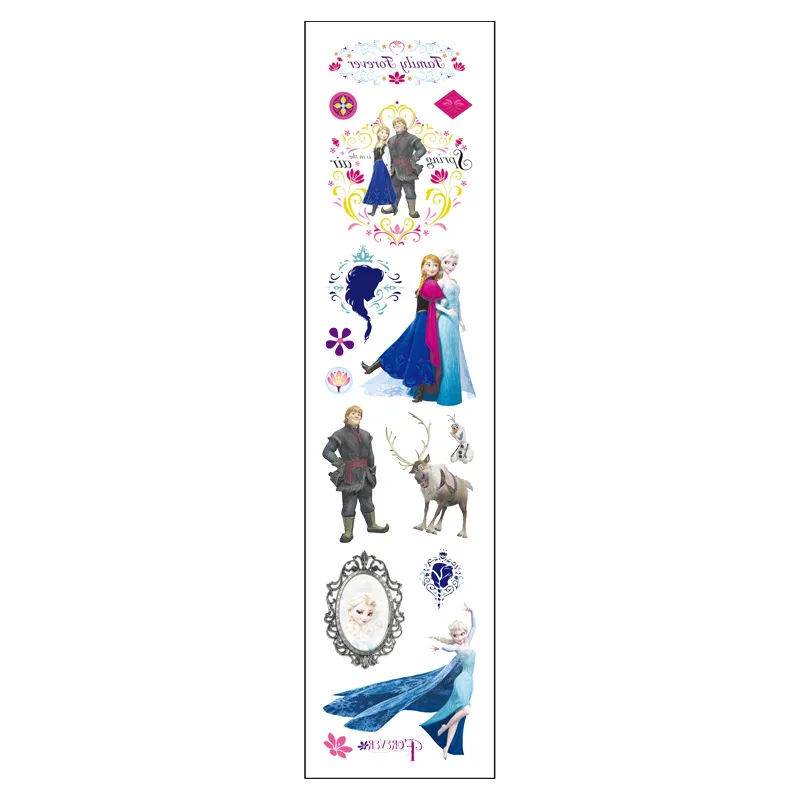 Disney Frozen Anna Elsa Princess tattoo stickers toy children birthday party decoration