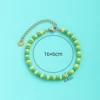 Wholesale New Arrival Stainless Steel Jewelry Green and Yellow Color Orula Elegua Bracelet Mix Beads Unisex Bangle For Women Men 4