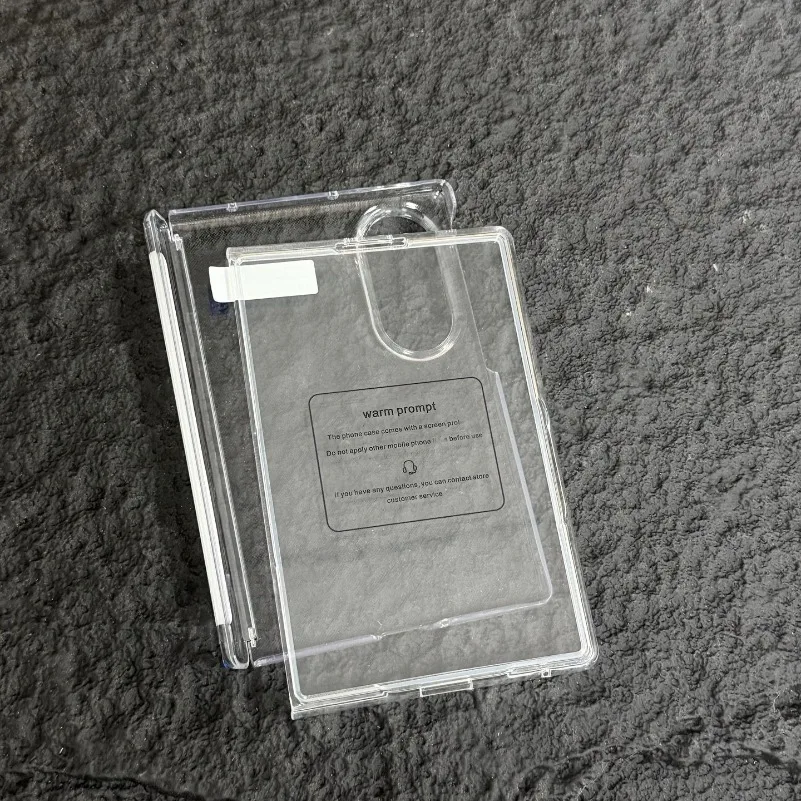 Luxury Transparent Full-Body Case with Built-in Screen Protector and Ultra-Thin Hinge Protection