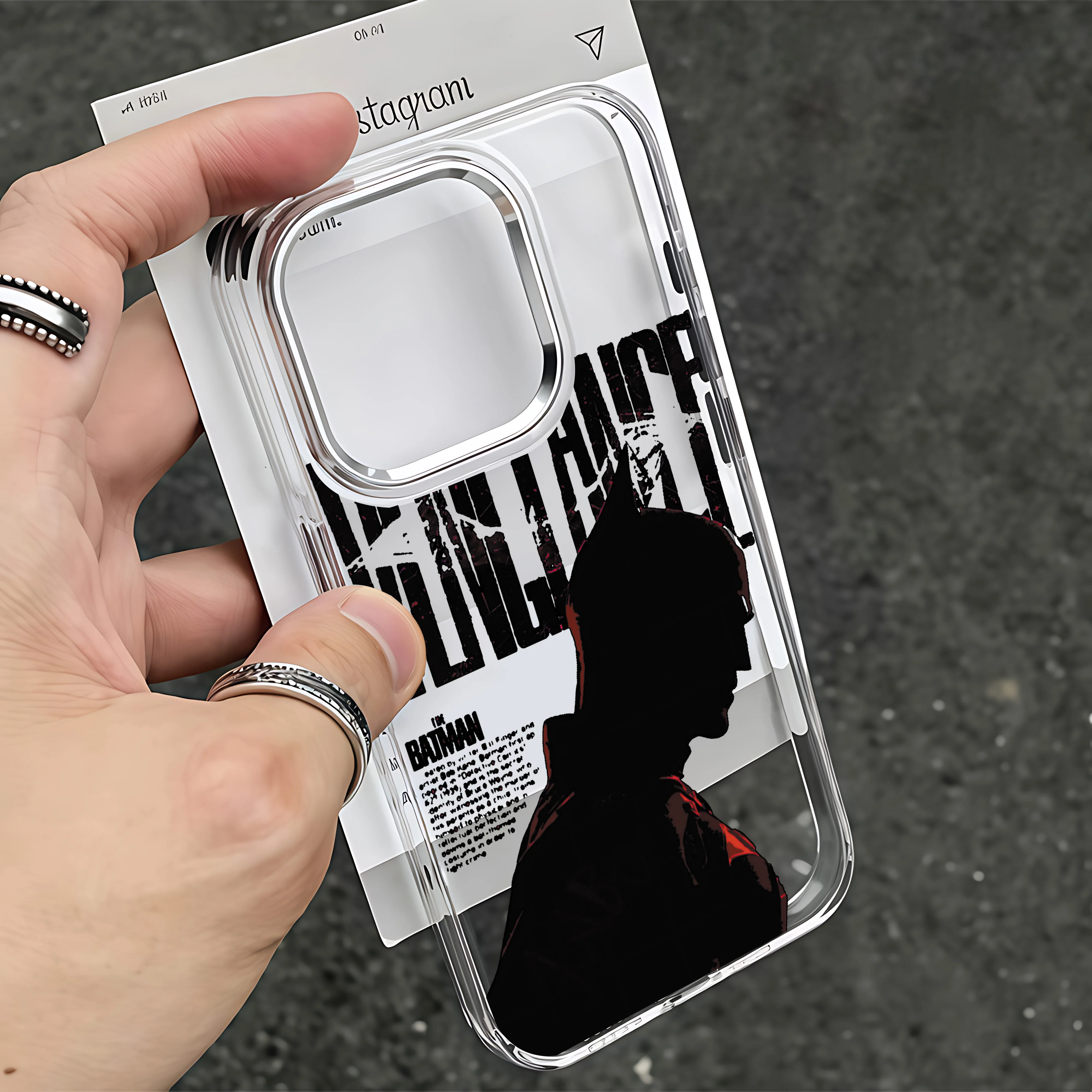 Cool Anime Batman Clear Phone Case