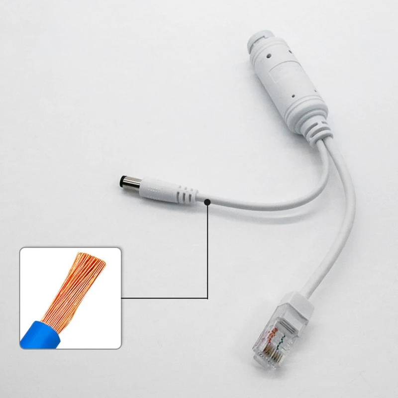 POE 분배기 어댑터, 48V  12V, IEEE 802.3af 호환 10/100Mbps, 감시 카메라 K1KF 용 최대 100 m
