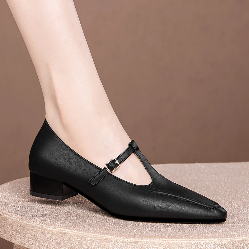 CHARLES＆KEITH New Arrival for Spring 2023 CK1-61720133 Metal buckle strap  pointed tip Mueller shoes women's shoes - AliExpress