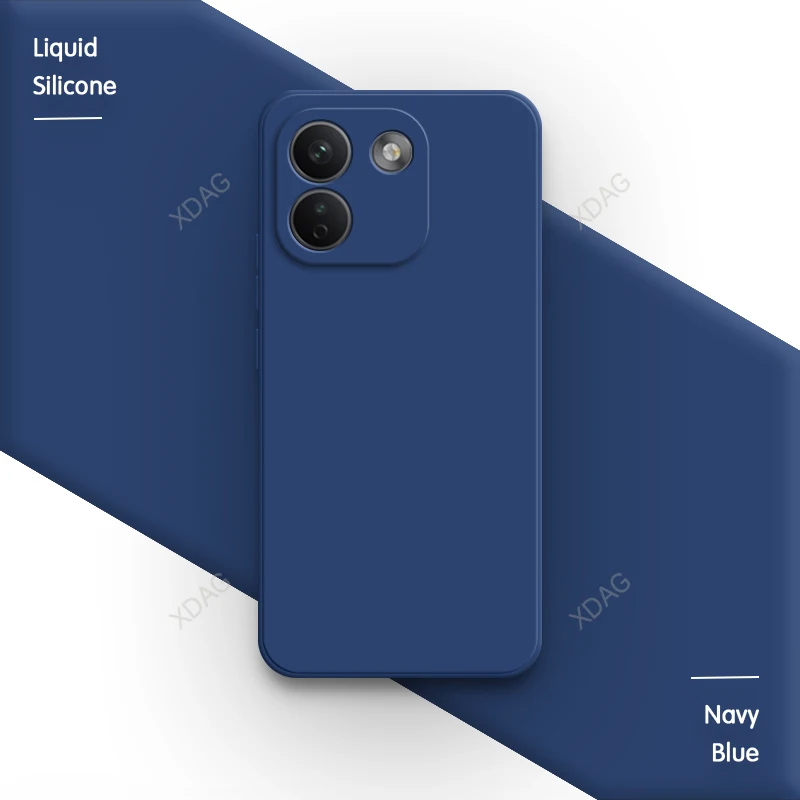Premium Liquid Silicone Soft Back Phone Case - Simple and Elegant Design