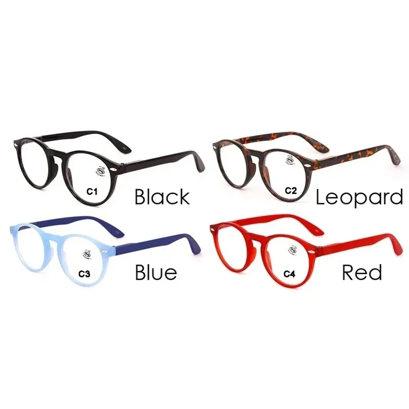Chic Women's Round Reading and Computer Glasses