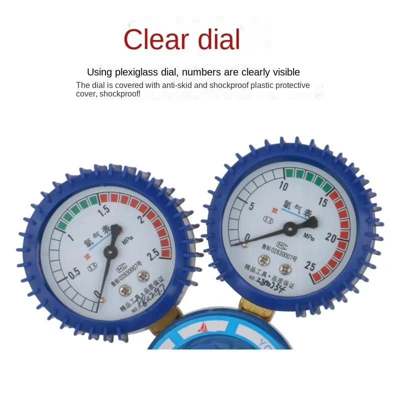 Shock Proof Oxygen Pressure Reducer Oxygen Gauge High Pressure Reducing Valve YQY-08 Regulator Gauge