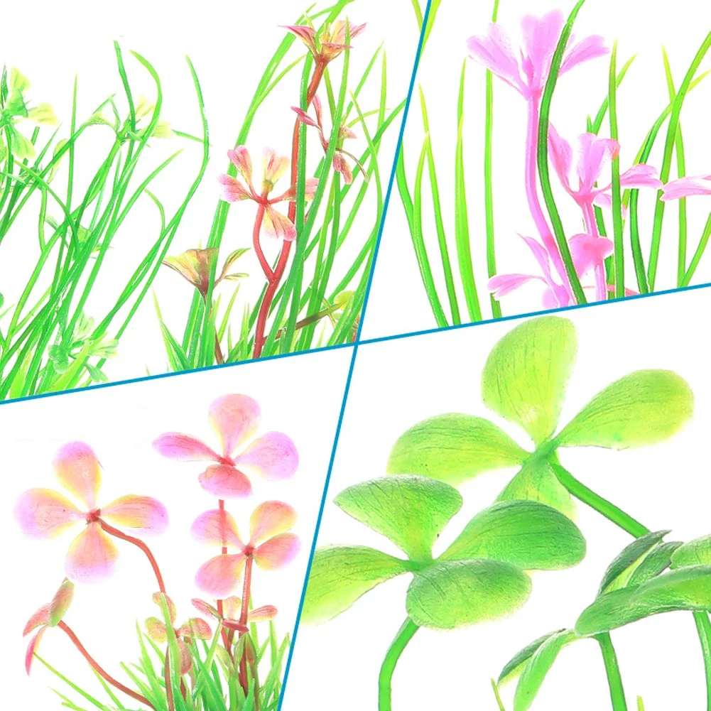 1Pc Colorful Dense Artificial Aquatic Plants for Aquarium Decoration Fish Tank Decoration Accessories Water Weeds Ornament