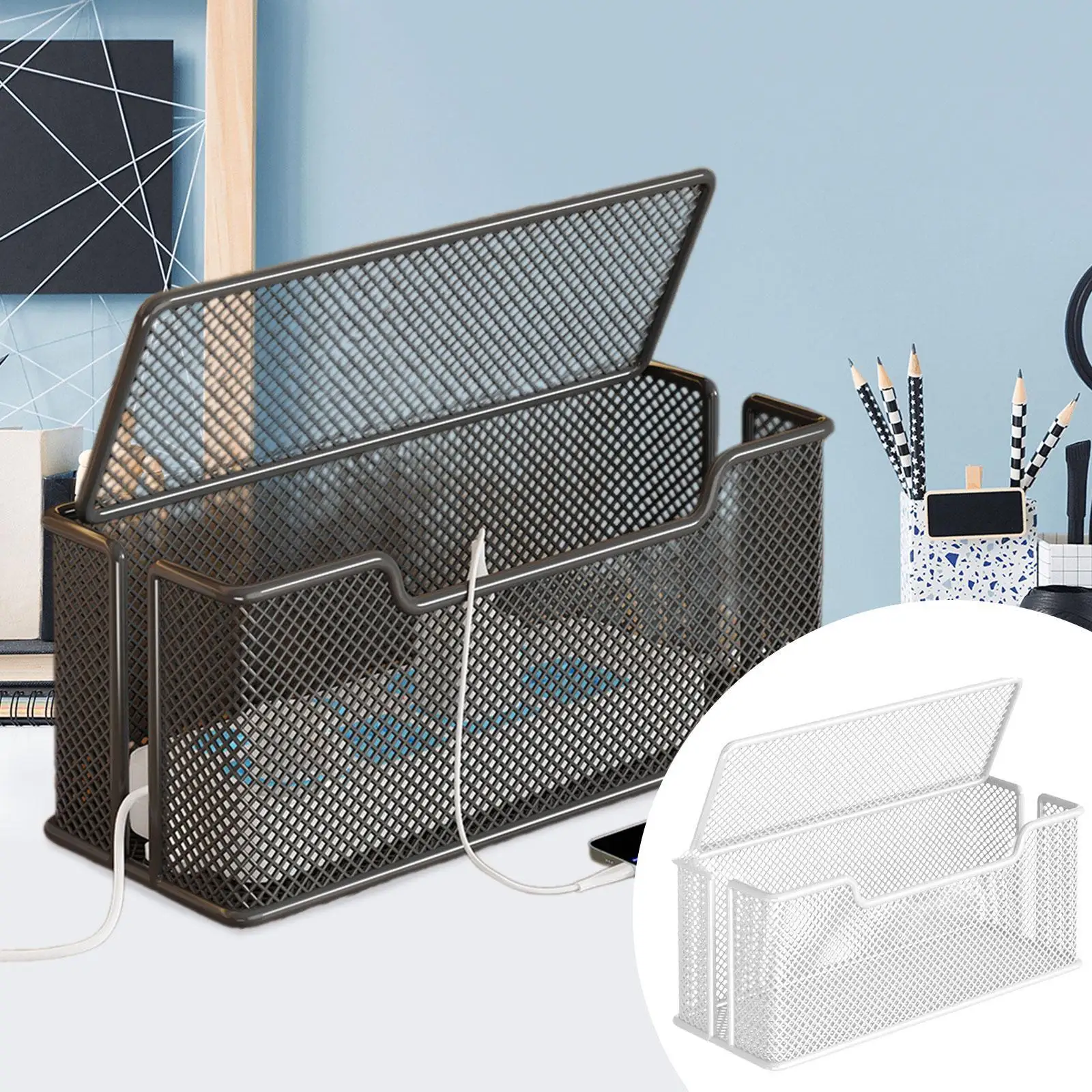 Cable Management Box Cable Organizer Reusable Decor Accessories Protective Cable Management Box Cable Organizer Reusable Decor Accessories Protective