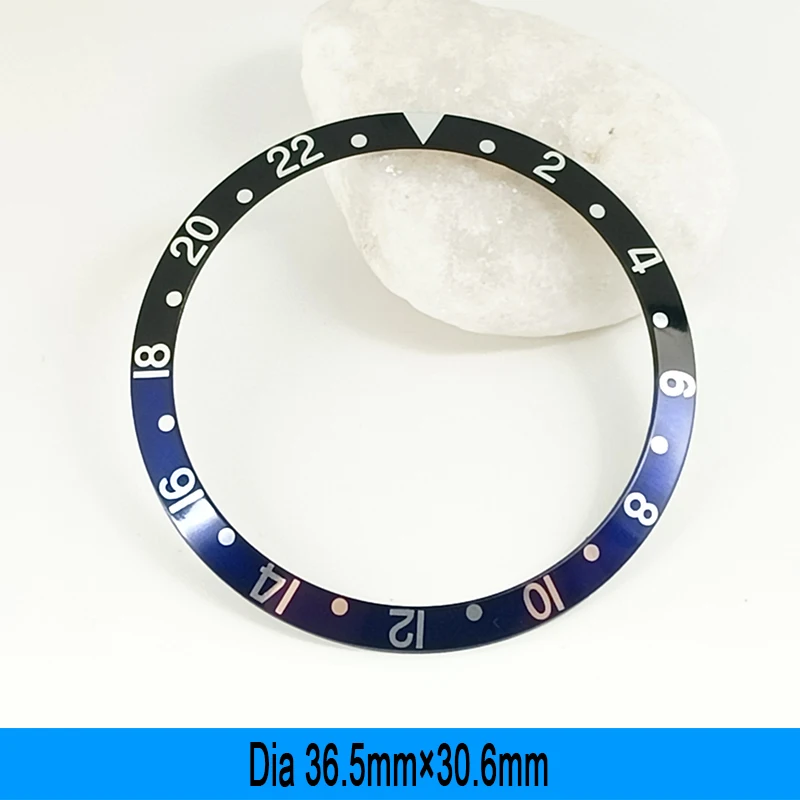 36,5mm * 30,6mm Gehäuse Ring Aluminium Uhr Lünette Einsatz Fit für Submariner NH35 NH36 Tauchen Fall Lünette ring Teile Männer Uhr Geschenke – Detail 11