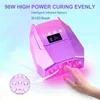 98W Professional Twin Light Durable Cordless Pro Mirror-finish Interior Low Heat Model Rechargeable Gel Dryer UV LED Nail Lamp 3