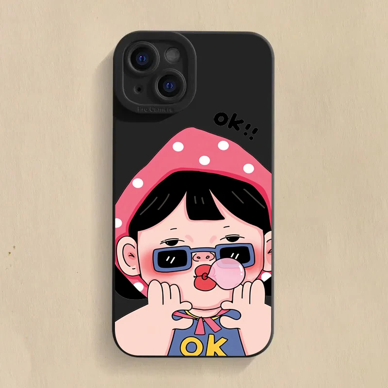 Charming Cartoon Couple Soft Phone Case Cover