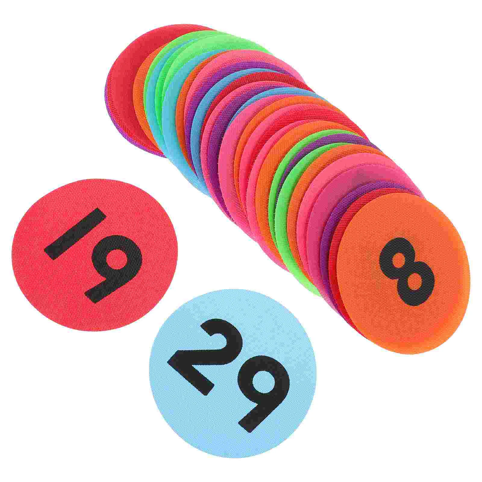 

36pcs Adhesive Number Stickers Colored Number Labels Classification Decals for Office Nursery Room