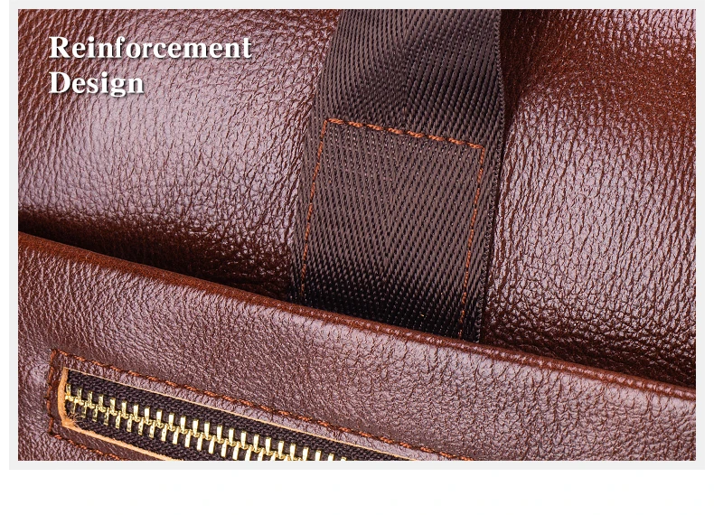 SCHLATUM Genuine Leather Briefcase for Men Large Capacity Laptop Bag's Men's Office Business Handbag