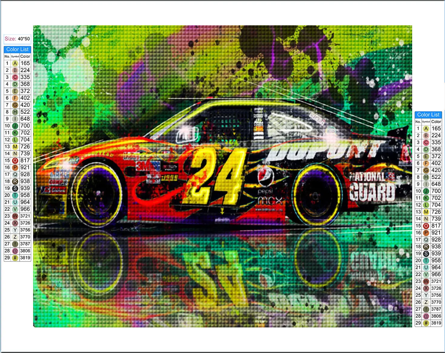 Dale Earnhardt JR Grp B Rallye Jeff Gordon Nascar Painting Full 5D DIY  Diamond Art Mosaic Embroidery Cross Stitch Kit Home Decor, image size:1477x1172