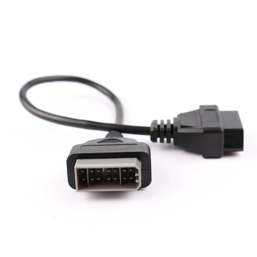 For Nissan 14Pin To 16Pin OBD2 Diagnostic Connector Adapter Interface 14Pin To OBD2 16 Pin Adapter Works For Auto Car Vehic