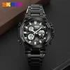SKMEI 2210 Luxury LED Dual Display Stainless Steel Watch for Men Waterproof Sports Digital Quartz Mens Wristwatches Reloj Hombre 4