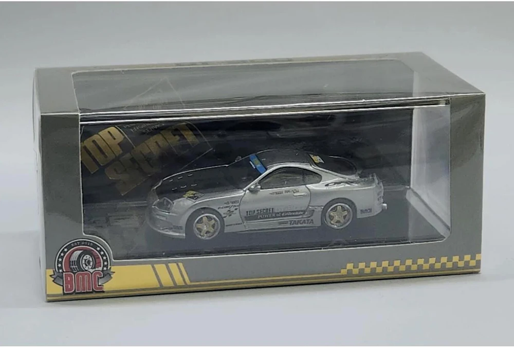 New 2024 BMC 1/64 Scale Top Secret GT-300 Supra JZA80 Cars HK