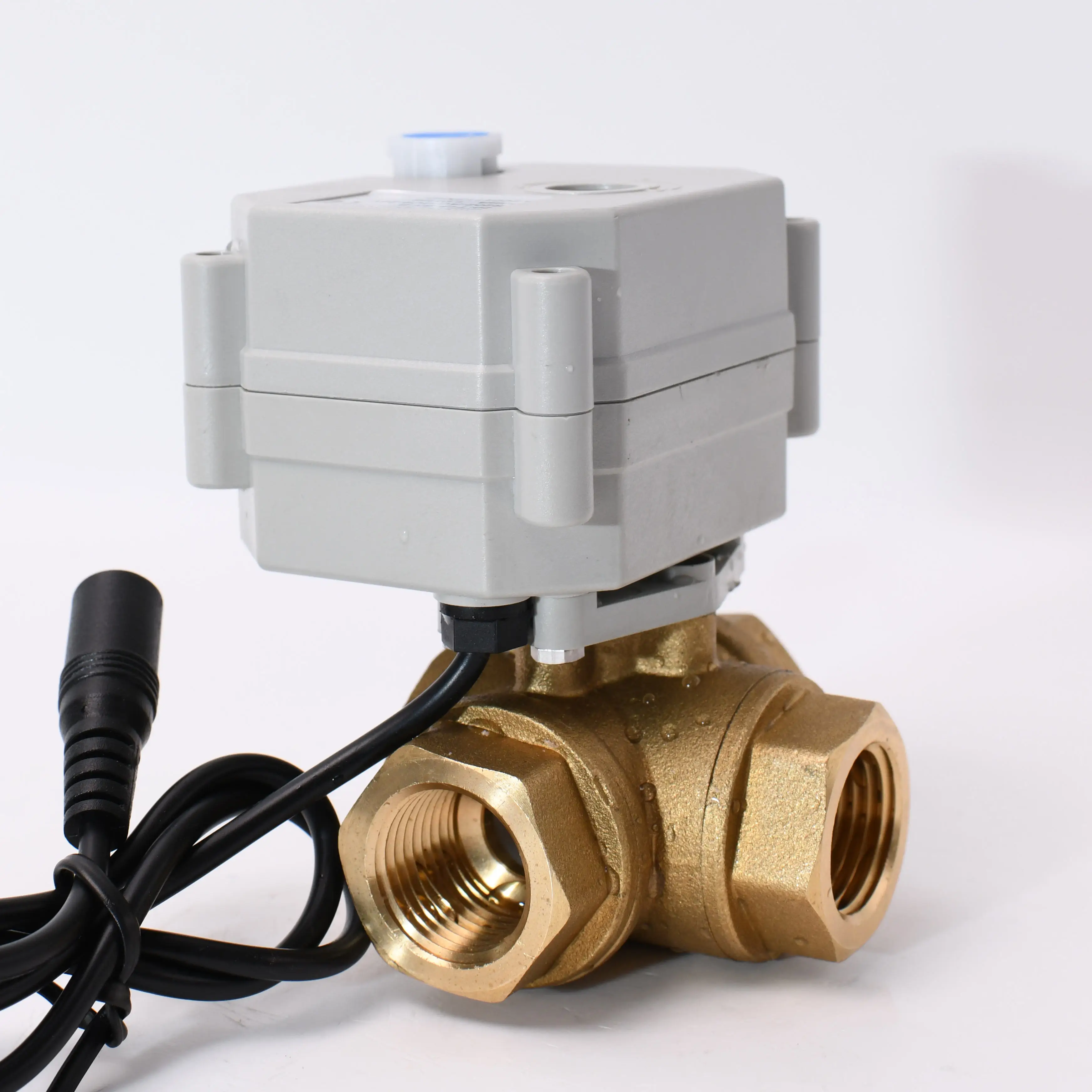 

Cr201 DN8 DN10 1/4'' 3/8'' 24v 12v Dc 2 3 Way Motorized Valves Mini Smart Electric Actuator Brass Water Control Automatic Ball V